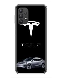 Чехол для Samsung Galaxy A32 с картинкой «Tesla Model Y»