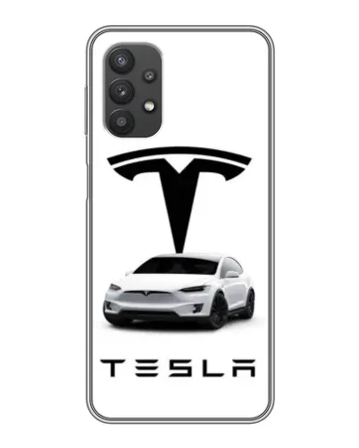 Чехол для Samsung Galaxy A32 с картинкой «Tesla White Style»