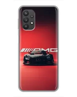 Чехол для Samsung Galaxy A32 с картинкой «Mercedes AMG — красная линия»