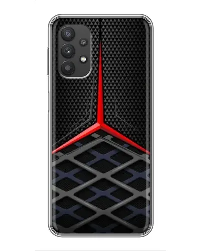 Чехол для Samsung Galaxy A32 с картинкой «Mercedes Carbon Grid»