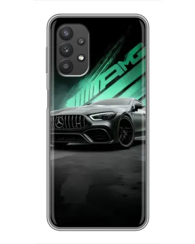 Чехол для Samsung Galaxy A32 с картинкой «Темный Mercedes AMG»