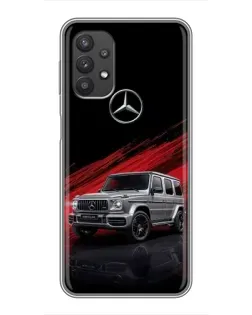 Чехол для Samsung Galaxy A32 с картинкой «Mercedes G-Class красный»