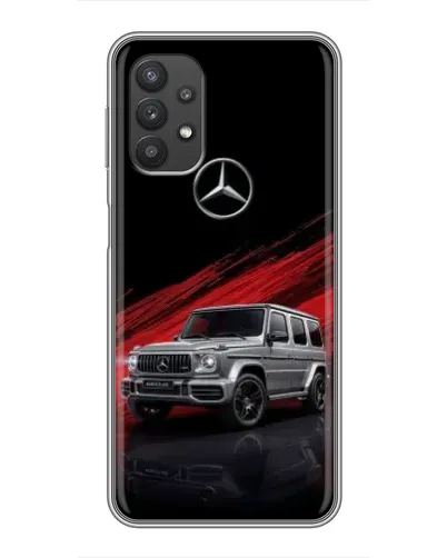 Чехол для Samsung Galaxy A32 с картинкой «Mercedes G-Class красный»