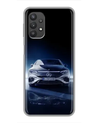 Чехол для Samsung Galaxy A32 с картинкой «Ночной Mercedes EQ»