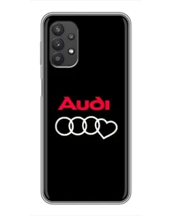 Чехол для Samsung Galaxy A32 с картинкой «Логотип Audi Heart»