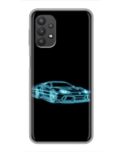 Чохол для Samsung Galaxy A32 з картинкою «Неоновий контур Lamborghini»