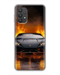 Чохол для Samsung Galaxy A32 з картинкою «Lamborghini у вогні»