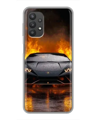 Чохол для Samsung Galaxy A32 з картинкою «Lamborghini у вогні»