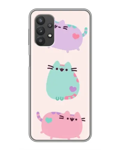 Чехол для Samsung Galaxy A32 с картинкой «Pusheen трио» Чехол для Samsung Galaxy A32 с картинкой «Pusheen трио»