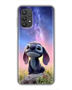 Чехол для Samsung Galaxy A32 с картинкой «Стич на рассвете»