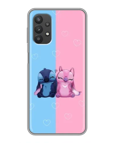 Чехол для Samsung Galaxy A32 с картинкой «Stitch и Angel Love»