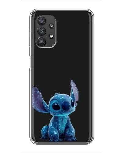Чехол для Samsung Galaxy A32 с картинкой «Стич на черном»