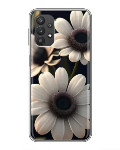 Чехол для Samsung Galaxy A32 с картинкой «Белые маргаритки макро»