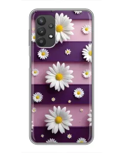 Чехол для Samsung Galaxy A32 с картинкой «Ромашки на фиолетовом» Чехол для Samsung Galaxy A32 с картинкой «Ромашки на фиолетовом»