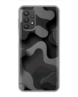 Чохол для Samsung Galaxy A32 з картинкою «Темний абстрактний камуфляж»