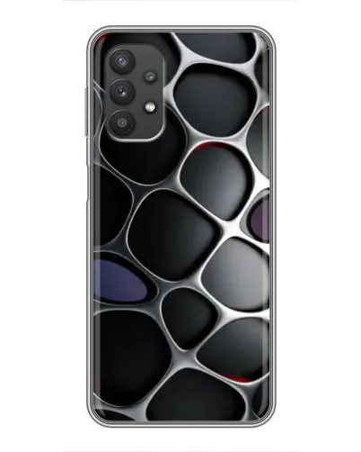 Чохол для Samsung Galaxy A32 з картинкою «Об'ємна темна решітка»