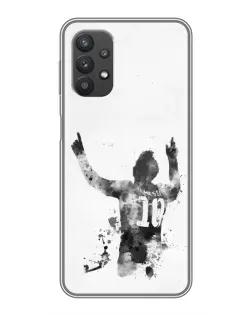 Чехол для Samsung Galaxy A32 с картинкой «Черно-белый силуэт Месси» Чехол для Samsung Galaxy A32 с картинкой «Черно-белый силуэт Месси»