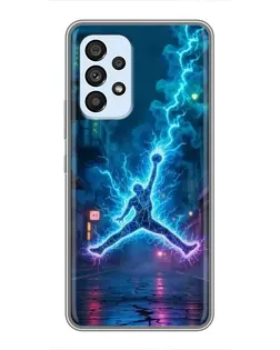 Чехол для Samsung Galaxy A33 (5G) с картинкой «Jordan Gold Jumpman»