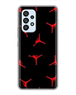 Чехол для Samsung Galaxy A33 (5G) с картинкой «Jordan Red Pattern»