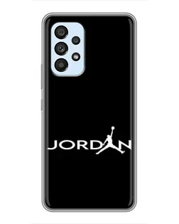 Чехол для Samsung Galaxy A33 (5G) с картинкой «Jordan White Logo»
