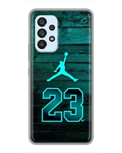 Чехол для Samsung Galaxy A33 (5G) с картинкой «Jordan Cyan 23»