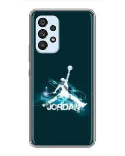 Чехол для Samsung Galaxy A33 (5G) с картинкой «Jordan Blue Fire»