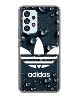 Чехол для Samsung Galaxy A33 (5G) с картинкой «Adidas Trefoil Blue»