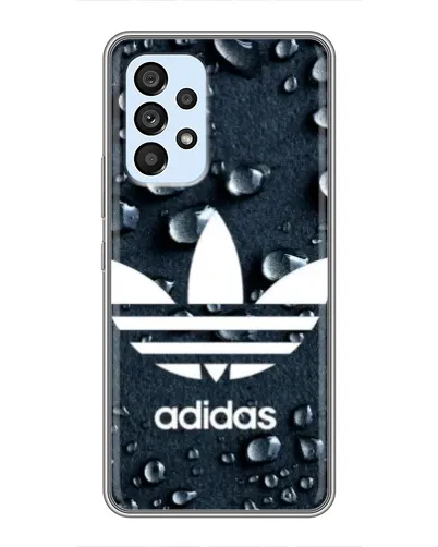 Чехол для Samsung Galaxy A33 (5G) с картинкой «Adidas Trefoil Blue»