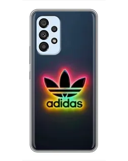 Чехол для Samsung Galaxy A33 (5G) с картинкой «Неоновый Adidas»