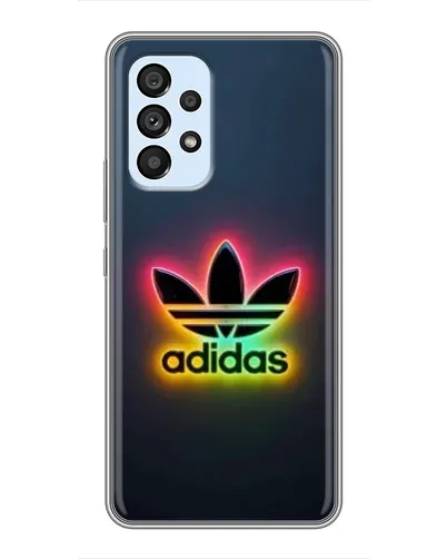 Чехол для Samsung Galaxy A33 (5G) с картинкой «Неоновый Adidas»