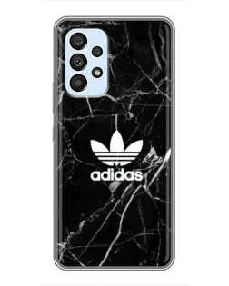 Чехол для Samsung Galaxy A33 (5G) с картинкой «Белый мрамор Adidas»