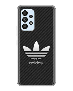 Чехол для Samsung Galaxy A33 (5G) с картинкой «Adidas Карбоновая текстура»