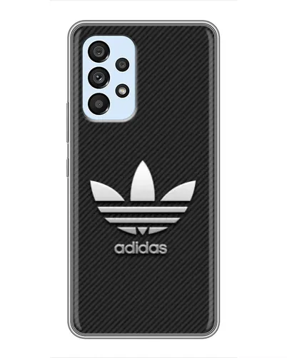 Чехол для Samsung Galaxy A33 (5G) с картинкой «Adidas Карбоновая текстура»