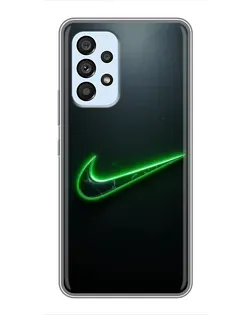 Чехол для Samsung Galaxy A33 (5G) с картинкой «Неоновый контур Nike»