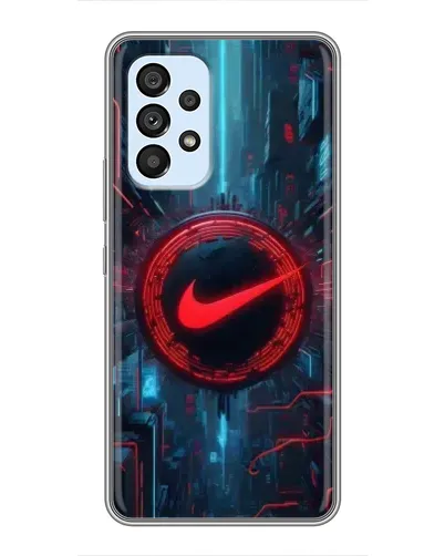 Чехол для Samsung Galaxy A33 (5G) с картинкой «Техногенный стиль Nike»