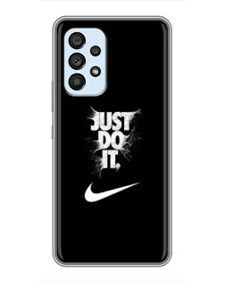 Чехол для Samsung Galaxy A33 (5G) с картинкой «Текстовый принт Nike»