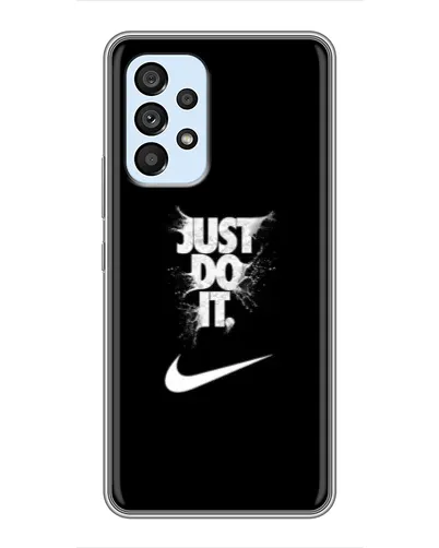 Чехол для Samsung Galaxy A33 (5G) с картинкой «Текстовый принт Nike»