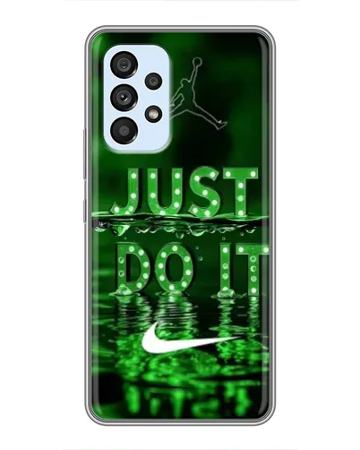 Чехол для Samsung Galaxy A33 (5G) с картинкой «Зеленый неоновый Nike»