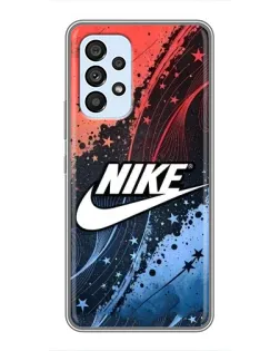 Чехол для Samsung Galaxy A33 (5G) с картинкой «Градиентный принт Найк»