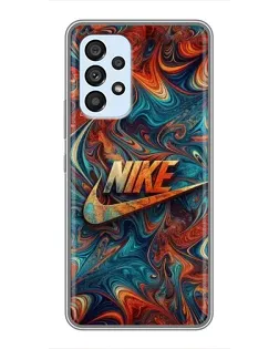 Чехол для Samsung Galaxy A33 (5G) с картинкой «Nike в абстракции»