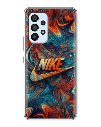 Чехол для Samsung Galaxy A33 (5G) с картинкой «Nike в абстракции»