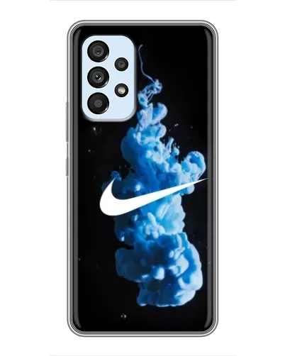Чехол для Samsung Galaxy A33 (5G) с картинкой «Nike и синий дым»