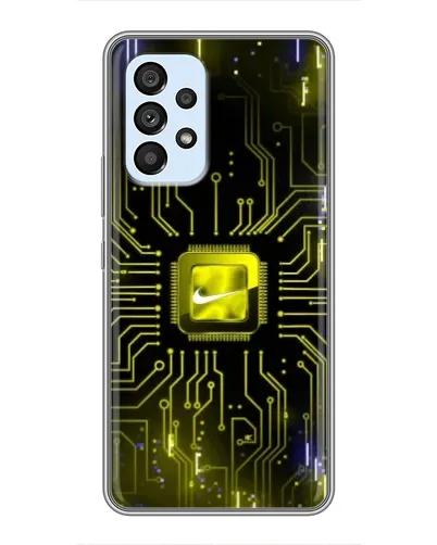 Чехол для Samsung Galaxy A33 (5G) с картинкой «Nike — золотая искра»