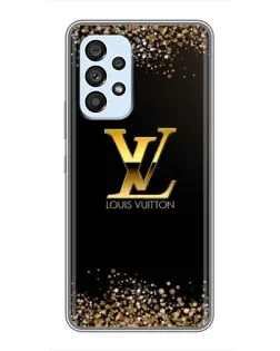 Чехол для Samsung Galaxy A33 (5G) с картинкой «LV — золотые искры»