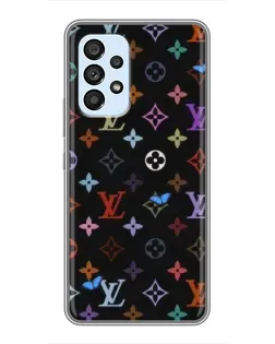 Чехол для Samsung Galaxy A33 (5G) с картинкой «Цветная монограмма LV»