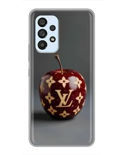 Чехол для Samsung Galaxy A33 (5G) с картинкой «Красное яблоко LV»