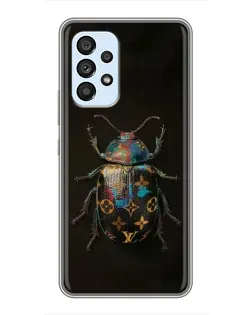 Чехол для Samsung Galaxy A33 (5G) с картинкой «LV — мраморный принт»