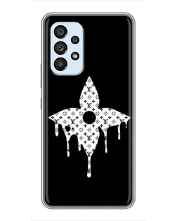 Чехол для Samsung Galaxy A33 (5G) с картинкой «Цветочная монограмма»