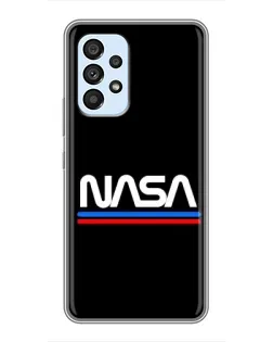 Чехол для Samsung Galaxy A33 (5G) с картинкой «NASA — классика Red Blue»