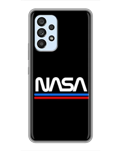 Чехол для Samsung Galaxy A33 (5G) с картинкой «NASA — классика Red Blue»
